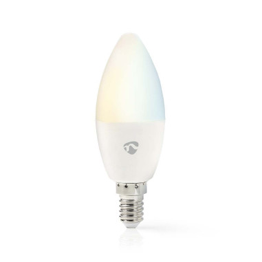 NEDIS Ampoule Bougie SmartLife Android IOS Wi-Fi  E14 Blanc Chaud A Frais 4.9 W