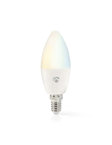 NEDIS Ampoule Bougie SmartLife Android IOS Wi-Fi  E14 Blanc Chaud A Frais 4.9 W