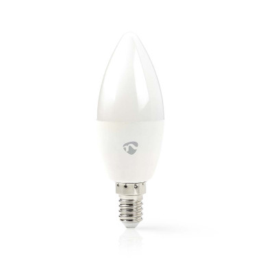 NEDIS Ampoule Bougie SmartLife Android IOS Wi-Fi  E14 Blanc Chaud A Frais 4.9 W