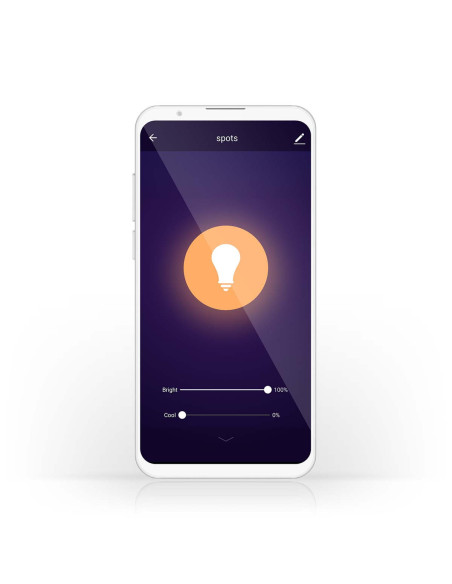 NEDIS Ampoule Bougie SmartLife Android IOS Wi-Fi  E14 Blanc Chaud A Frais 4.9 W