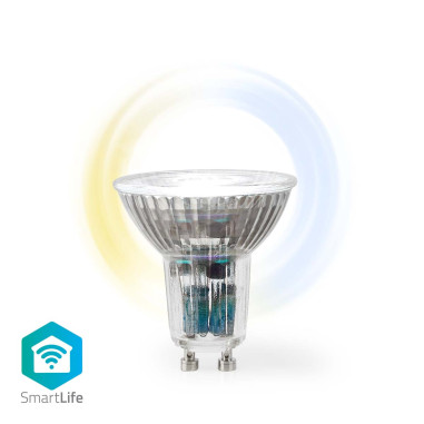 NEDIS Spot LED SmartLife Wi-Fi  GU10 4.9 W Blanc Chaud a Frais Plug &Play