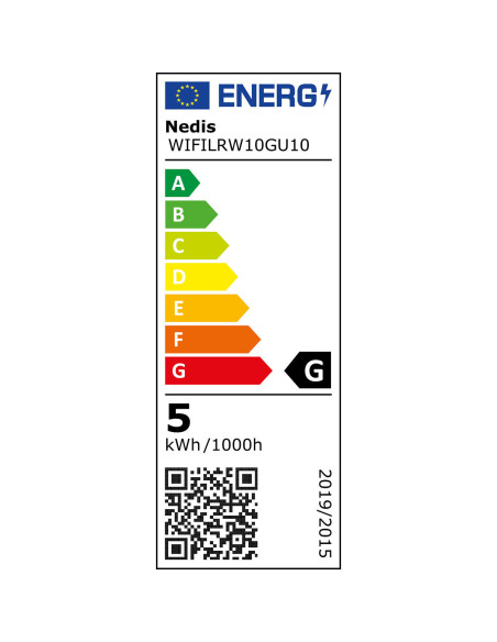 NEDIS Spot LED SmartLife Wi-Fi  GU10 4.9 W Blanc Chaud a Frais Plug &Play