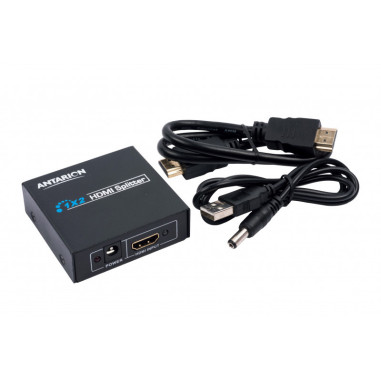 ANTARION Splitter HDMI Amplificateur Interne Noir