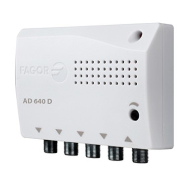 FAGOR Amplificateur TNT d'Intérieur 4 Sorties 18dB Ampli d'antenne