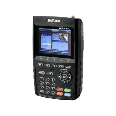 PACK SATLINK WS 6916 HD Mesureur de Champ Satellite DVB-S2 HD + Batterie supplémentaire
