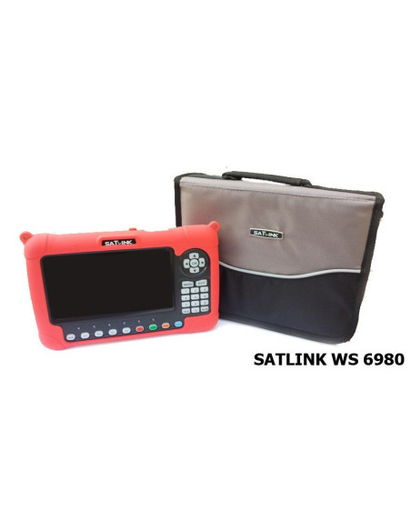 PACK SATLINK WS 6980 HD COMBO DVB-S2/DVB-T2 H265/DVB-C SPECTRE CONSTELLATION OPTIQUE + batterie supplémentaire