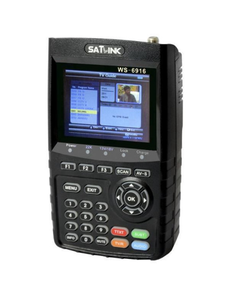 SATLINK WS 6916 HD Mesureur de Champ Satellite DVB-S2 HD