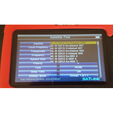 SATLINK WS 6980 HD COMBO DVB-S2/DVB-T2 H265/DVB-C Spectre Constellation Optique - Notice et  Menu en Français