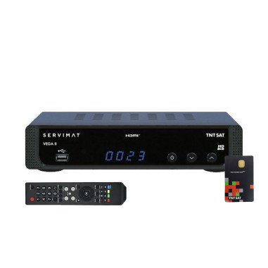 SERVIMAT VEGA II Récepteur Satellite HD ASTRA + Carte TNTSAT V6