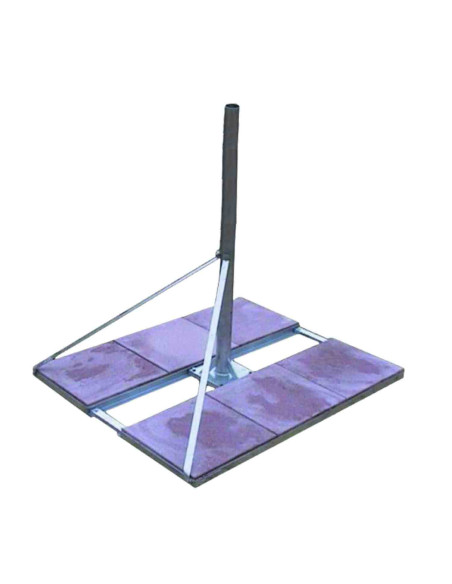HDSAT ROOF PALETTE Mat Diamètre 50mm - 1270 x 1520 - 6 DALLES - 2M - Fixation Antenne Satellite