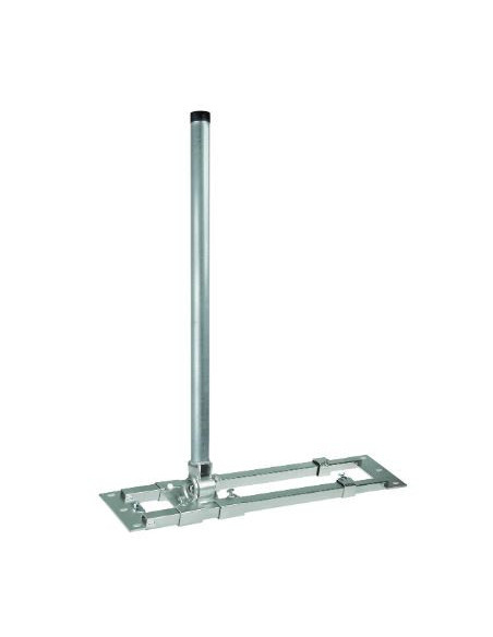 HERKULES Support d'antenne pour fixation toit avec chevrons et mât de 90 cm Acier