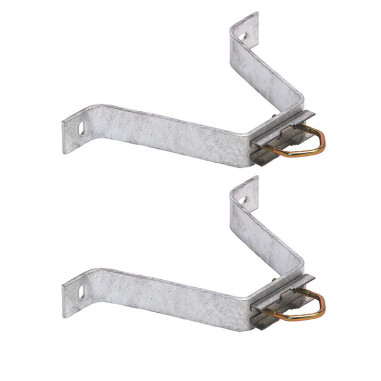 HDSAT Paire d'étriers Fixation Murale patte en M Déport 200mm Mât Antenne TV TNT SAT