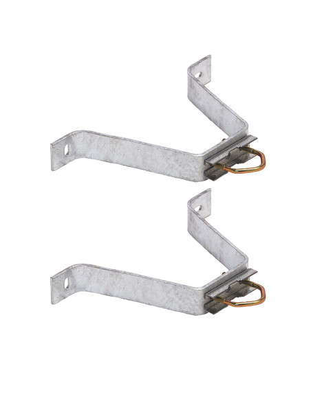 HDSAT Paire d'étriers Fixation Murale patte en M Déport 200mm Mât Antenne TV TNT SAT