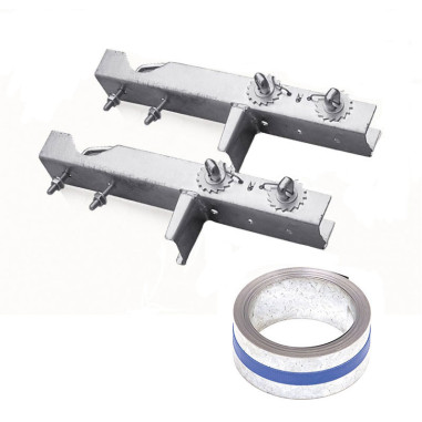 Pack HDSAT Cerclage Cheminée Double Fixation + Feuillard Galvanisé 5m Kit Fixation Antenne TNT