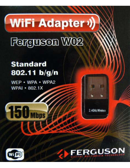 Ferguson W02 802.11 Clé USB WiFi pour récepteur satellite