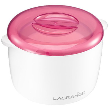 LAGRANGE Machine à glaces cuve 1.8L Sorbetière 12W + Cuillère Framboise