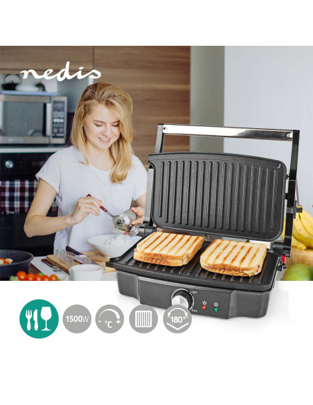 NEDIS Grill 1500 W Contrôle automatique de la température