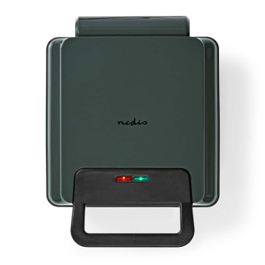 NEDIS Gaufrier 1200W Aluminium Contrôle automatique de la température