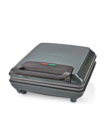 NEDIS Gaufrier 1200W Aluminium Contrôle automatique de la température