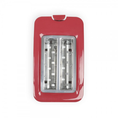 LIVOO Grille-Pain Toaster 750W 2 Fentes Rouge 3 Témoins LED