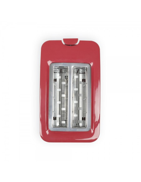 LIVOO Grille-Pain Toaster 750W 2 Fentes Rouge 3 Témoins LED