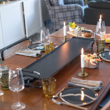 LIVOO Plancha Gril Teppan Yaki Gril Electrique 1800W