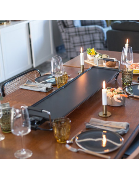 LIVOO Plancha Gril Teppan Yaki Gril Electrique 1800W