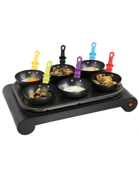 LIVOO Appareil 3 en 1 Crepière Wok et Grill pour 6 personnes