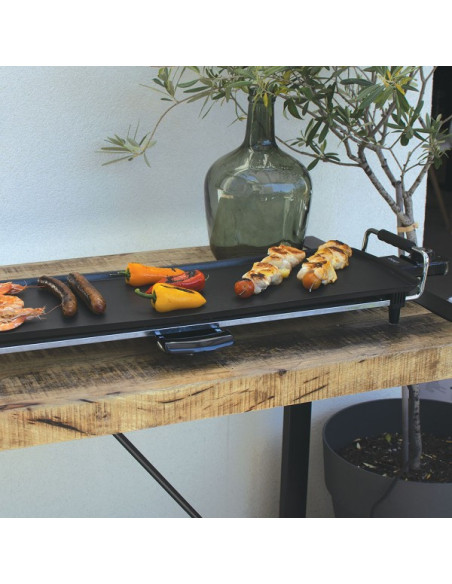LIVOO Plancha Teppan Yaki 1800W Gril électrique 70cm Nettoyage facile