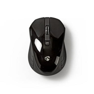 NEDIS Souris PC sans fil  1 000 ppp  3 boutons  Noir