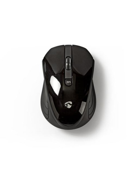 NEDIS Souris PC sans fil  1 000 ppp  3 boutons  Noir