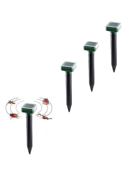 PACK 4x M3000 Repousse Serpents et Rongeurs Répulsifs solaire