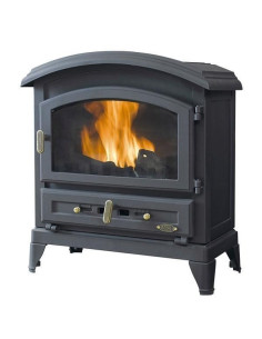 GODIN POELE BOIS 5* CANADIEN 9KW PEINT ANTHRACITE BUCHE50