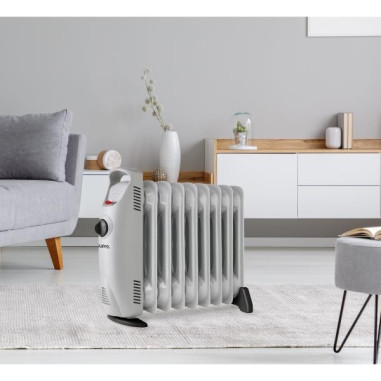 SUPRA Mini-Radiateur électrique mobile bain d'huile 1000W Surface 10m2
