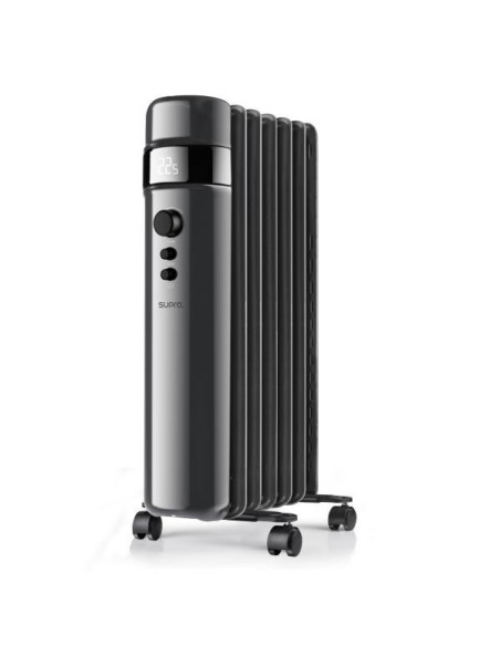 SUPRA Radiateur mobile bain d'huile 1500W Thermostat Réglable Minuterie