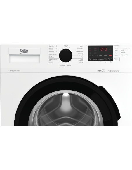 PACK BEKO Lave-linge Hublot 10kg 1400trs/min + Sèche-linge Condensation 10kg