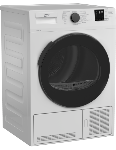 PACK BEKO Lave-linge Hublot 10kg 1400trs/min + Sèche-linge Condensation 10kg