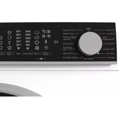 SHARP Lave-linge hublot 9kg 1400trs/min Système EcoLogic