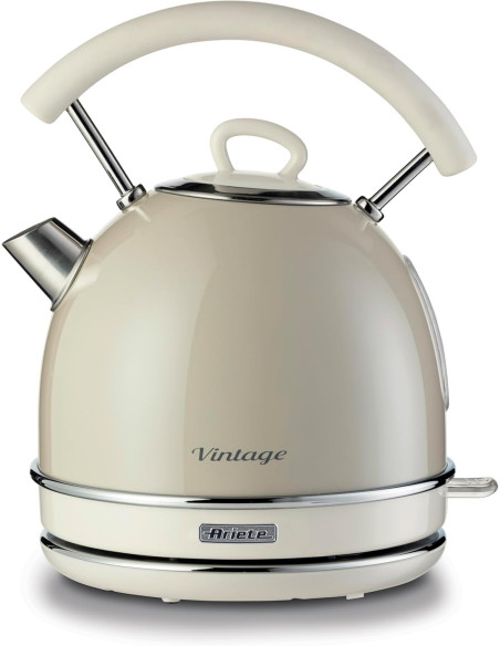 Ariete - Bouilloire Électrique | Vintage | Beige | 2000W |1,7 litres |