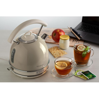 Ariete - Bouilloire Électrique | Vintage | Beige | 2000W |1,7 litres |