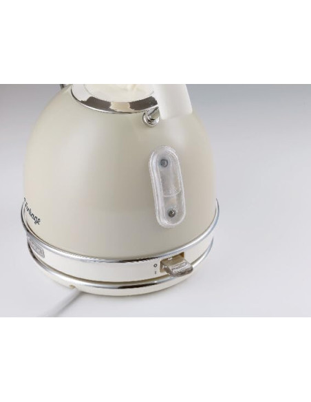 Ariete - Bouilloire Électrique | Vintage | Beige | 2000W |1,7 litres |