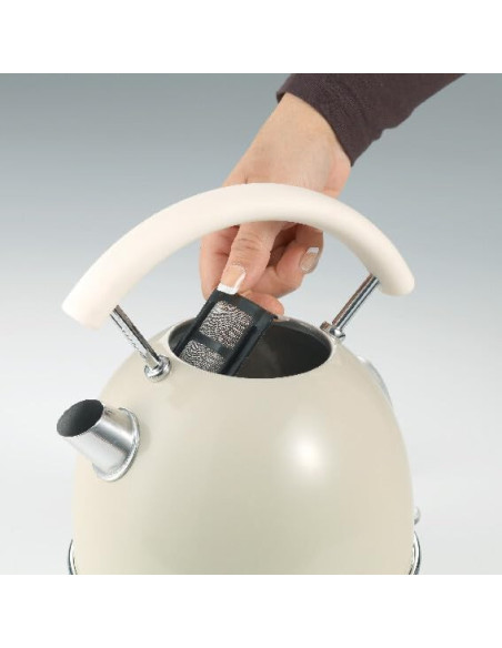 Ariete - Bouilloire Électrique | Vintage | Beige | 2000W |1,7 litres |