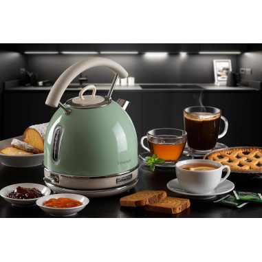 Ariete - Bouilloire Électrique | Vintage | Vert | 2000W |1,7 litres |