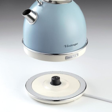 Ariete - Bouilloire Électrique | Vintage | Bleu | 2000W |1,7 litres |