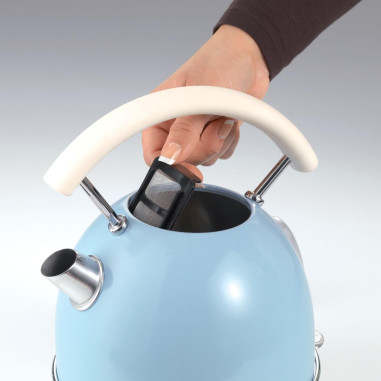Ariete - Bouilloire Électrique | Vintage | Bleu | 2000W |1,7 litres |