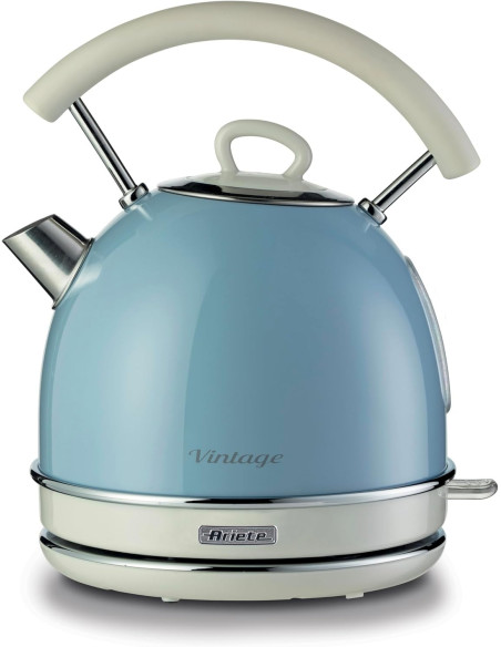Ariete - Bouilloire Électrique | Vintage | Bleu | 2000W |1,7 litres |