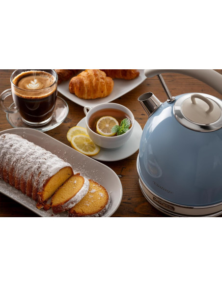 Ariete - Bouilloire Électrique | Vintage | Bleu | 2000W |1,7 litres |