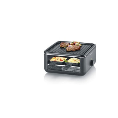 RACLETTE GRILL 800W TH° 24X24CM 4 PERSONNES