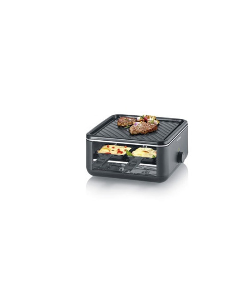 RACLETTE GRILL 800W TH° 24X24CM 4 PERSONNES