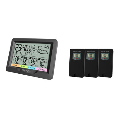 OPTEX Station Météo avec 3 Sondes Extérieures